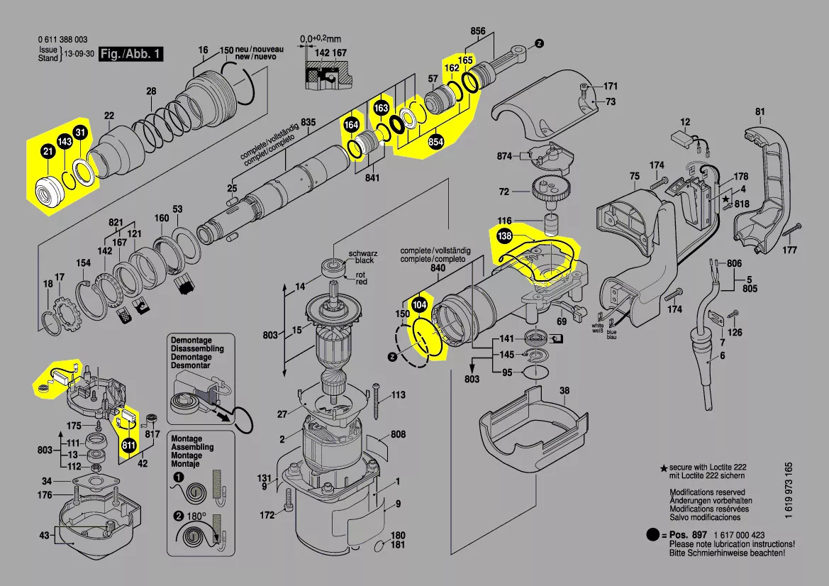 Kit entretien réf. 1 617 000 A15 Bosch